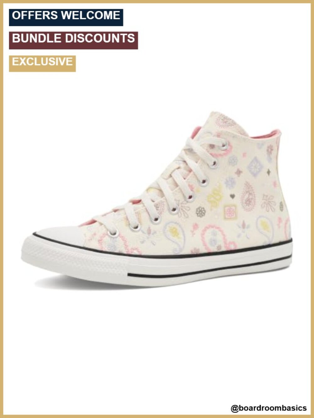 Converse Chuck Taylor All Star Paisley Print High-Top Canvas Sneakers